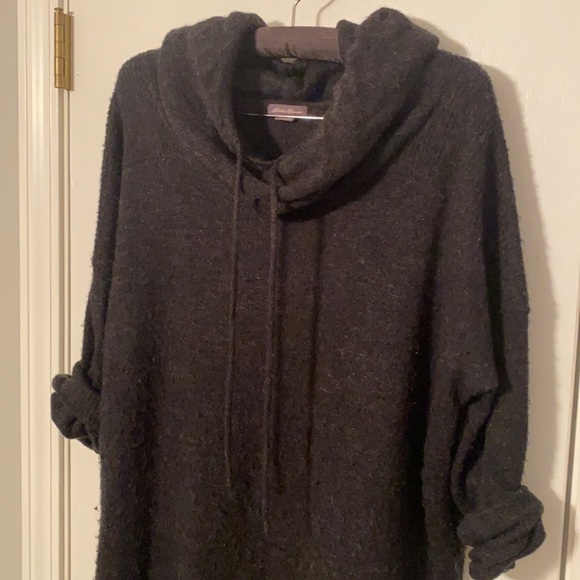Black Eddie Bauer Cowl Neck Sweater - Picture 2 of 7